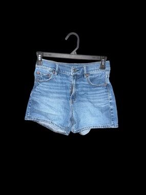 American Eagle Outfitters Light Blue High-Rise Denim Shorts